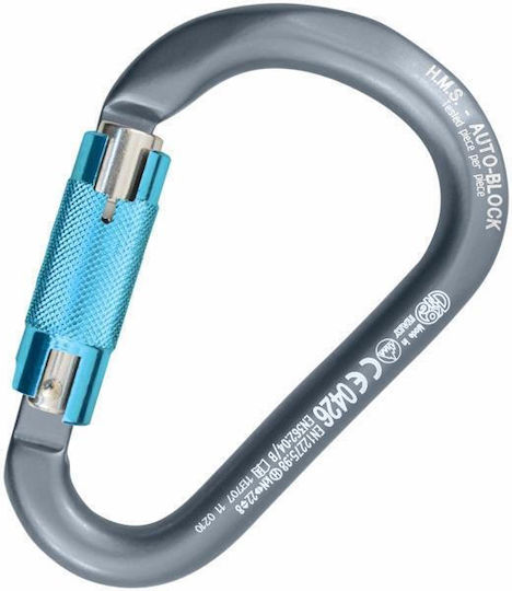 Kong HMS Classic Auto Block Grau Poliert Cyan Grau