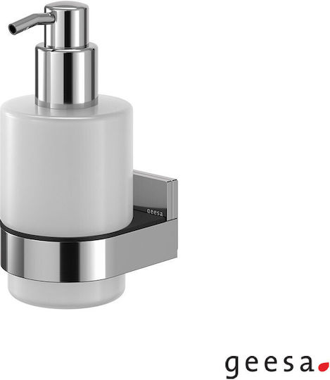 Geesa Επιτοίχιο Dispenser από Ανοξείδωτο Ατσάλι Ασημί 200ml