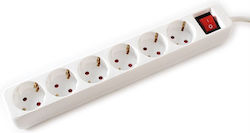 Value Power Strip 6 Sockets with Cable 1.5m