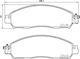 Brembo Front Disc Brake Pads Set Nissan Navara Renault Alaskan 2.3d 01.15 Height 54mm Width 166mm Thickness 17mm