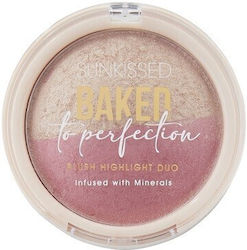 Sunkissed Shimmer Duo Highlighter Shimmering Powder Compact