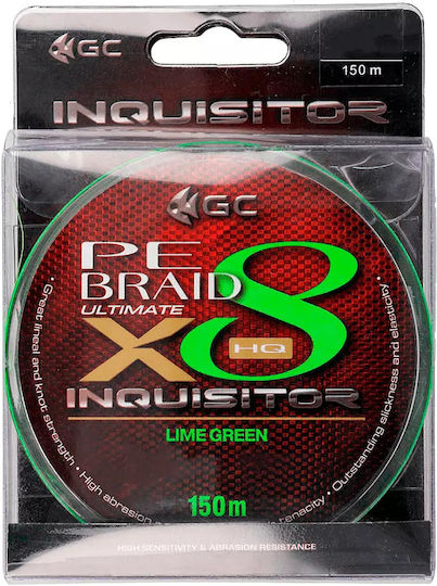 Νήμα Golden Catch Inquisitor Lime Green X8 Pe 0.6 150m