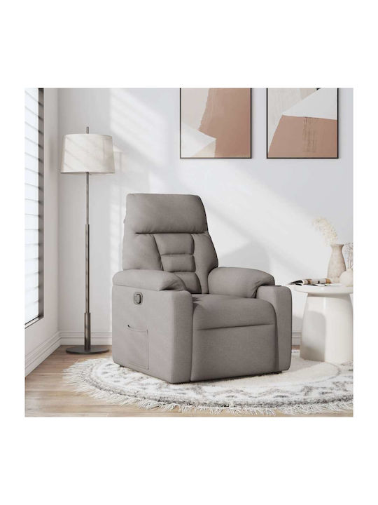 Liegesessel Taupe Stoff 4015549