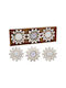 Wall Clock Mirrors Silver 25cm