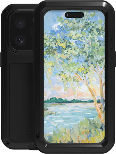 Love Mei Hülle iPhone 16 Pro Max Panzerglas Schwarz