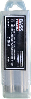 Bass Polska Satz 10 Bohrer HSS für Metall και Holz