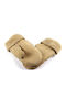 Beige Leder Handschuhe