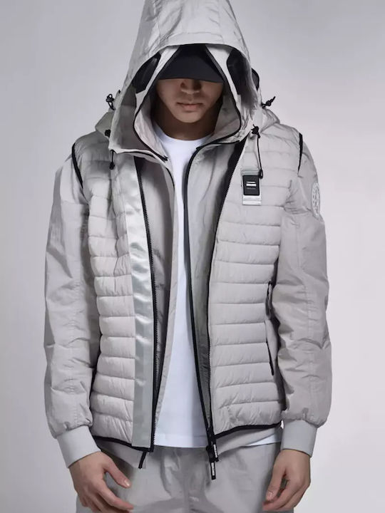 DoubleHood Ärmellos Jacke Gray