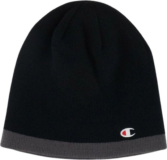 Beanie Unisex Wendbar Beanie Gestrickt in Schwarz Farbe