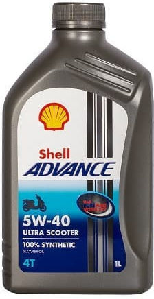 Shell Advance 5W-40 Λάδι Μοτοσυκλέτας για Τετράχρονους Κινητήρες 1lt