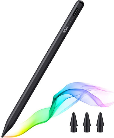 ESR Stylus Pen Digital with Palm Rejection for iPad in Black color