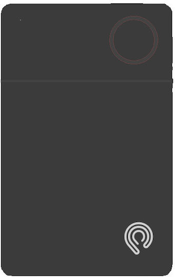 Hyperloq NeoCard Apple Find My Черен Презареждащ се