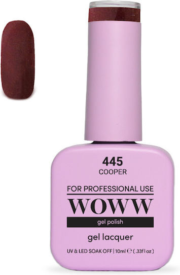 Woww Cosmetics Halb-permanenter Nagellack 445 10ml 1Stück
