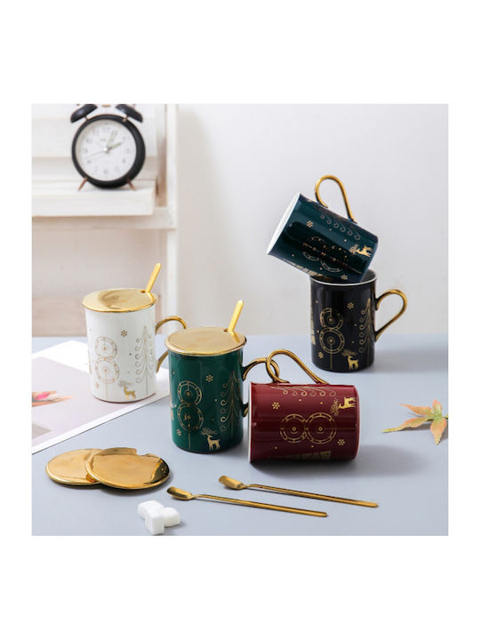 Etoile Weihnachtliche Becher Keramik Gold Weihnachtlich Becher Keramik Gold L10.5xB7.5cm.