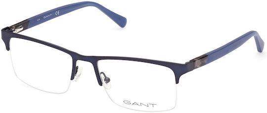 Gant Männlich Metallisch Brillenrahmen Blau Ga3210 091