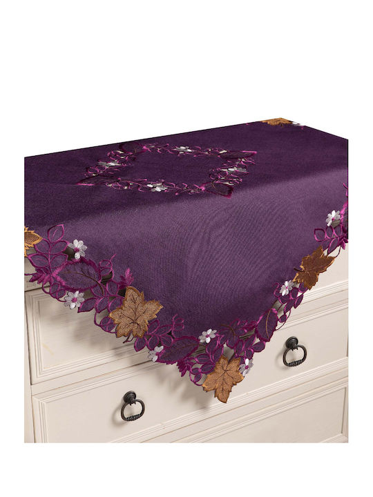 Silk Fashion Kariert 19315 Purple 130x130cm
