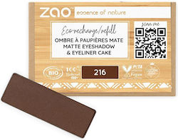 Zao Organic Makeup Eye Shadows Matte 216 Brown Eyeliner Matte 1.3g