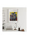 Poster Fernand Leger Trei Muzicieni Art131 60cm X 90cm Ramă din Lemn Negru