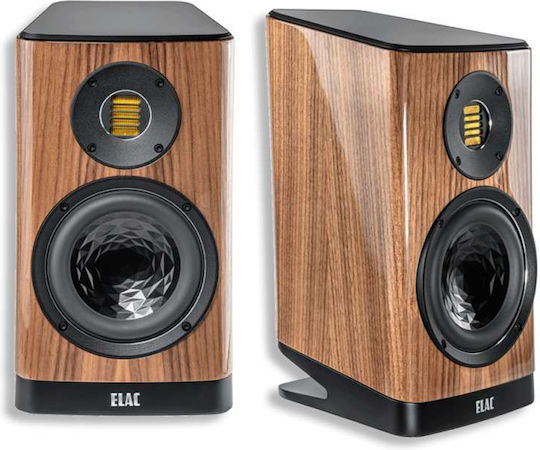 Elac BS403 Pair of Hi-Fi Speakers Bookself 70W 2 No of Drivers W16.6xD27.7xH30.8cm. Walnut High Gloss