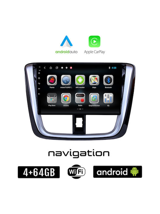 Booma Ηχοσύστημα Αυτοκινήτου για Toyota Yaris 2015 2020 (Bluetooth/USB/WiFi/GPS/Apple-Carplay/Android-Auto) με Οθόνη Αφής 10"