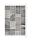 Tzikas Carpets Sky 25307 Σετ Μοντέρνα Χαλιά Κρεβατοκάμαρας Μαύρο-ασημί 298-0-368-25307-995 3τμχ