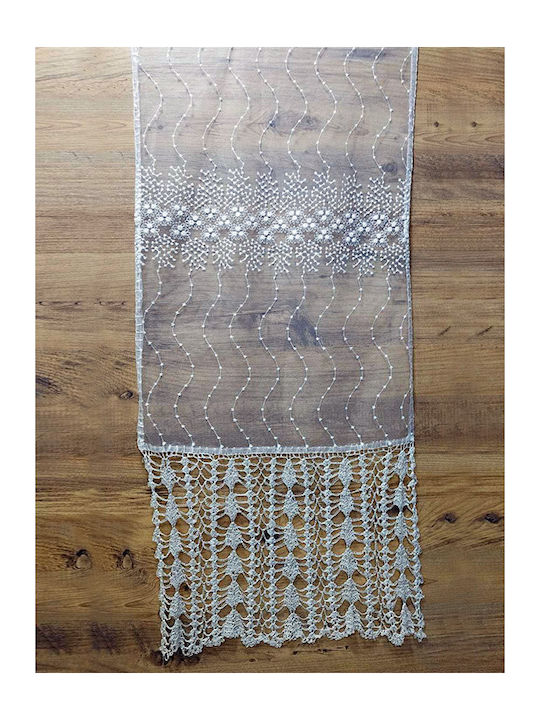 Silk Runner White 50x200cm