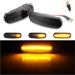 Seitliche Blinker Fiat Doblo 2000-2010 LED Dynamisch Getönt 2 Stück Seitliche Blinker Fiat Doblo 2000-2010 LED Dynamisch Getönt 2 Stück