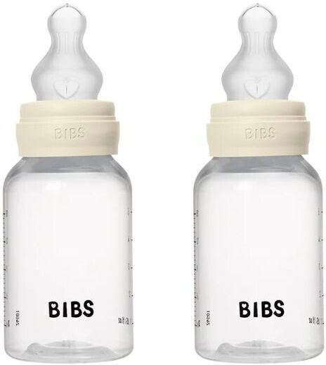 Bibs Set Plastic Baby Bottles Anti-Colic with Silicone Teat for 0+ Months 150ml 2 Pieces