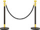 HomCom Safety Barrier Post Black 96cm E11-003V00BK