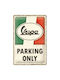 Nostalgic Μεταλλικός Πίνακας Vespa Parking Only Italian