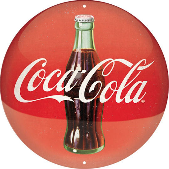 Wanddekoration Unterschrift aus Metall Coca-Cola 25107 5207327360045