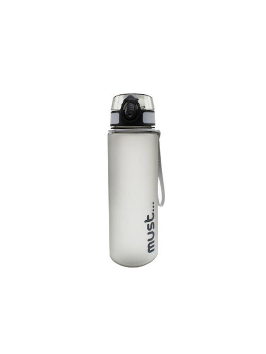 Must Team Tritan Παγούρι Πλαστικό 600ml Γκρι