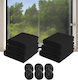 Screen Window Permanent Black 150x130cm