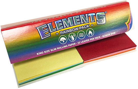 Elements Connoisseur Zigarettenpapiere Schlanke King Size mit Kegelspitzen 32 Zigarettenpapiere 1 Stück