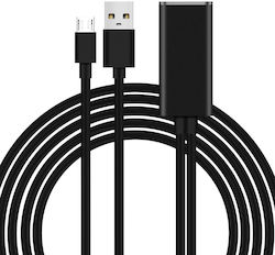 Micro Usb To Rj45 Universal Ethernet Adapter 100mbps Speed Black