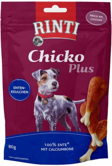 Rinti Chicko Plus Deliciu pentru câini cu Rață și Carne 80gr