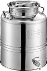Inox Metalbox Oil Wine Container 25 Lt Screw Cap Vent Valve