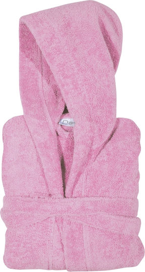 Das Home Παιδικό Μπουρνούζι Pink Nude με Κουκούλα