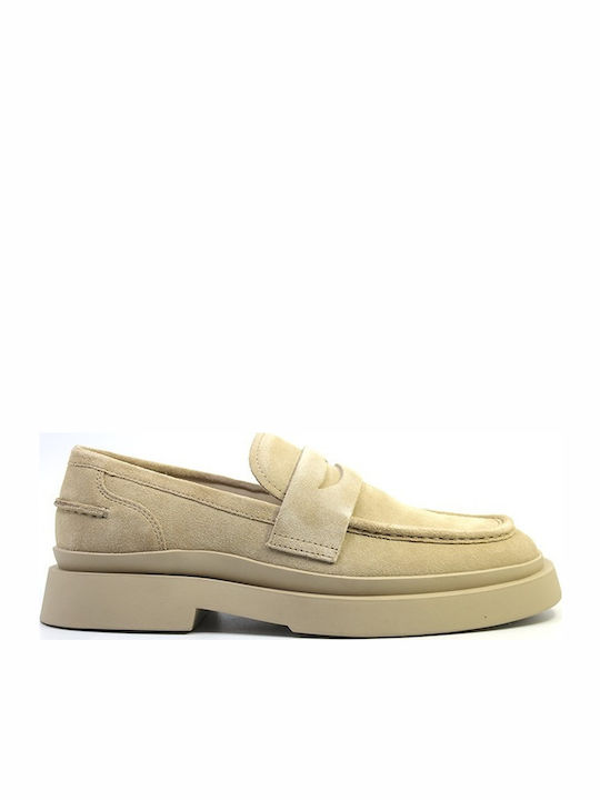 Mike Loafers Dama Din Piele În Culoare Bej