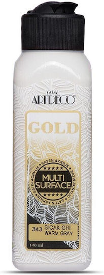 Artdeco Acryl 140ml Multi-Oberfläche Warmgrau 343