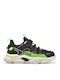 Memory Spinel 3 V Kids Sneakers Anatomic with Scratch Black Freeze Green