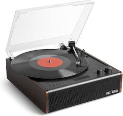 Victrola Turntables with Built-in Speakers Brown