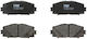 Trw Front Brake Disc Pads Set Toyota Yaris 1.3 1.5 1.5h 08.05 Height 49.6mm Width 122.7mm Thickness 15.5mm