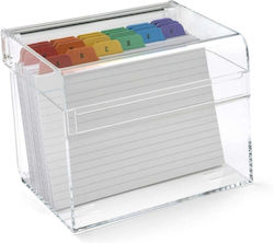 Osco Acrylic Card Holder Index Box 7082