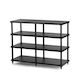 Solidsteel Hi-fi Audio & Tv Rack S4-4 Black