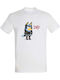 T-shirt Unisex " Bluey Dad Rock Star " White
