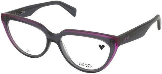 Liu Jo Transparent Femei Plastic Rame Ochelari Ochi de pisică LJ2784-028