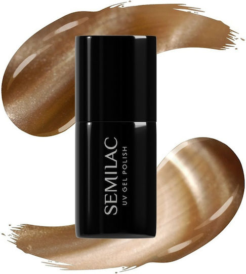 Semilac Halb-permanenter Nagellack Linen 661 Katzenauge 7ml 1Stück