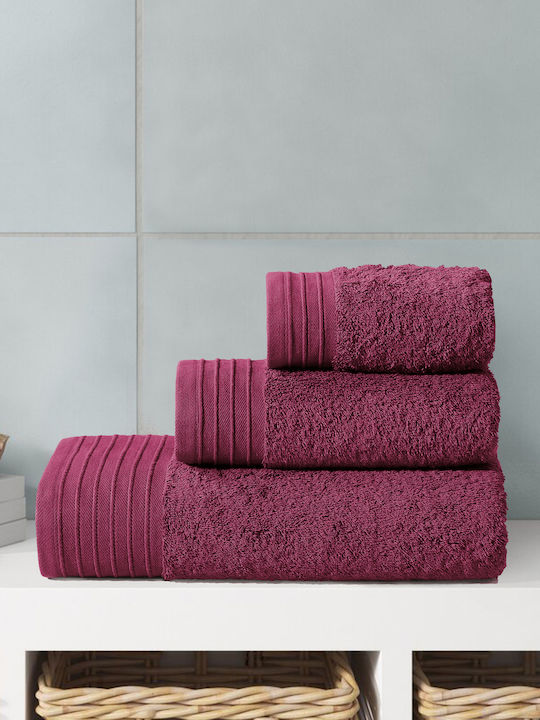 Casa Colori Facecloth 50x100cm Bordeaux Weight ...