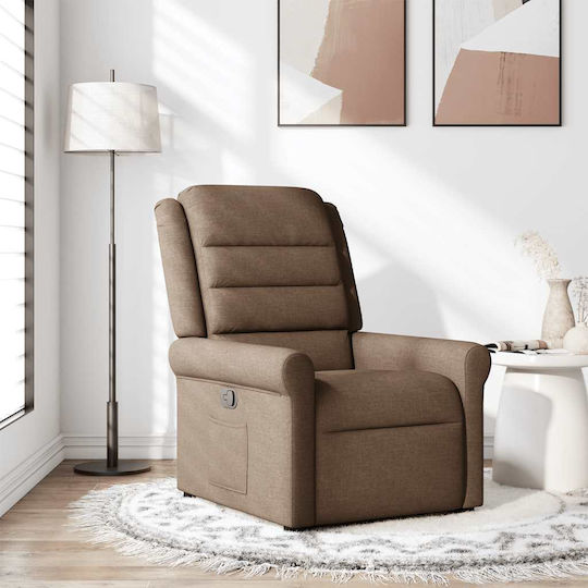 Фотьойл Relax С поставка за крака Кафяв 73x91.5x102.5см